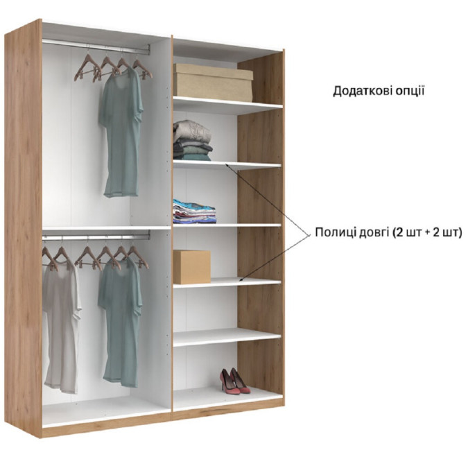 Шафа Квадро 4Д із дзеркалами MiroMark купити