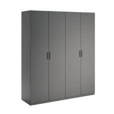 Шкаф 4Дв без зеркал Доминика / Dominika Графит MiroMark DK-24-GT