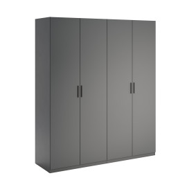 Шкаф 4Дв без зеркал Доминика / Dominika Графит MiroMark DK-24-GT