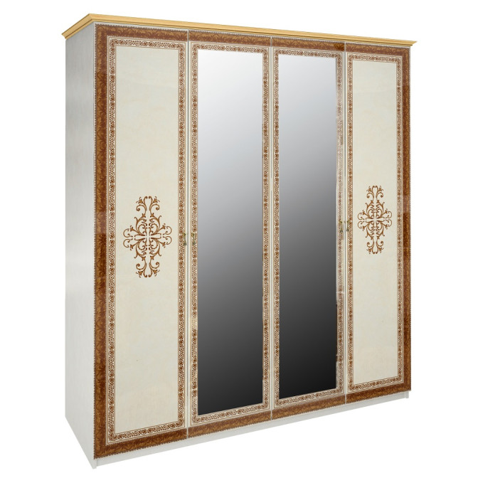 Шкаф Дженнифер 4Д с зеркалом Радика беж MiroMark купить