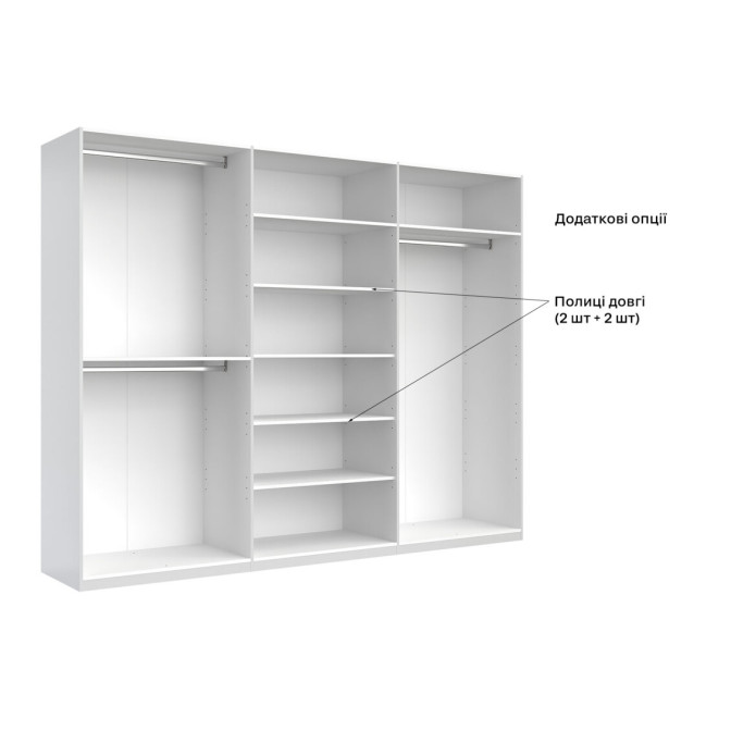 Шкаф Дженнифер 6Д с зеркалом Радика беж MiroMark купить