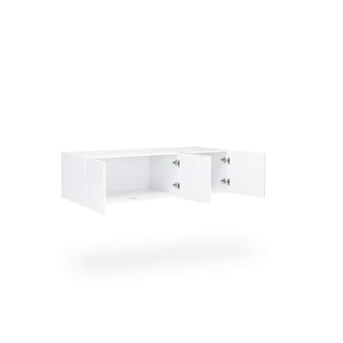 Антресоль 3Дв Мила / Mila Глянец Белый MiroMark MA-03-WB