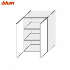 Кухонная секция Мери верхняя 80В/900 2дв Pro Blum MR-585W/9003gl MiroMark