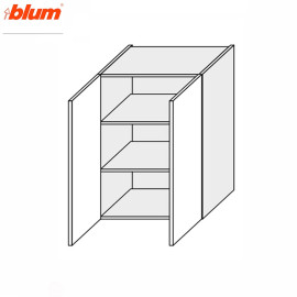 Кухонная секция Мери верхняя 80В/900 2дв Pro Blum MR-585W/9003gl MiroMark