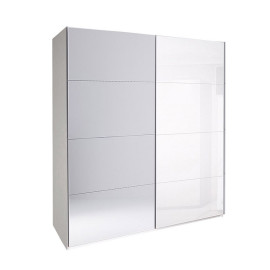 Шкаф-купе 2,5х2,1 с зеркалом Фемели / Family Глянец Белый MiroMark FM-27-WB