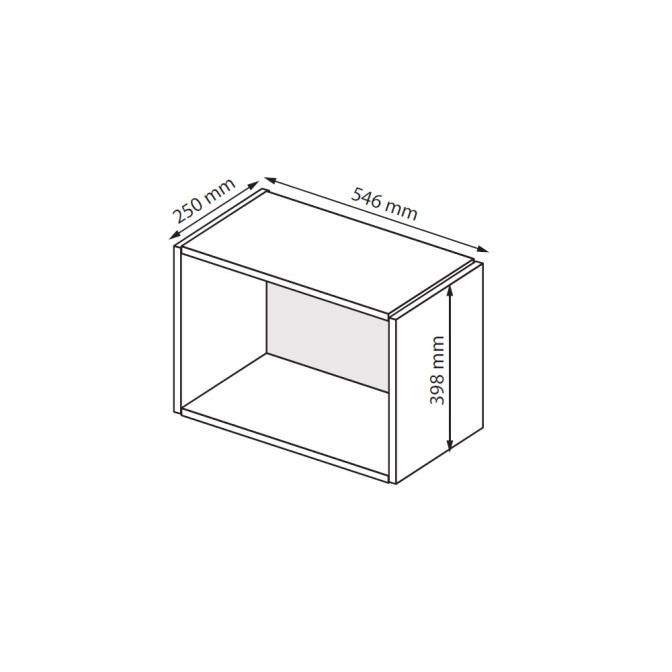 Антресоль угловое окончание Фемели / Family Глянец Белый MiroMark FM-06-WB