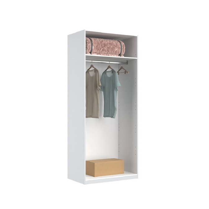 Шкаф Корпус 2Дв Идея / Idea Глянец Белый MiroMark ID-12-WB