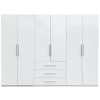 Шкаф 6Дв 3Ящ Магнум / Magnum Глянец Белый MG-16-WB