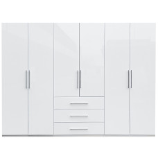Шкаф 6Дв 3Ящ Магнум / Magnum Глянец Белый MG-16-WB