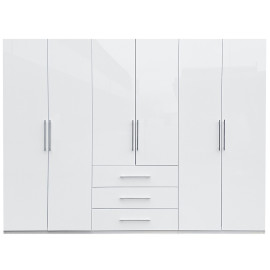 Шафа 6Дв 3Ящ Магнум / Magnum Глянець Білий MG-16-WB