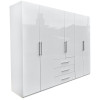 Шкаф 6Дв 3Ящ Магнум / Magnum Глянец Белый MG-16-WB