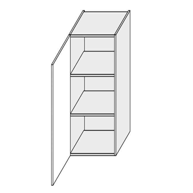 Кухонная секция Глори верхняя 20В/900 1дв GL-520W/01 MiroMark
