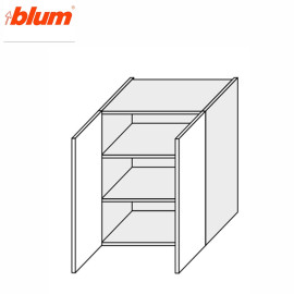 Кухонна секція Міленіум верхня 60В/720 2дв Pro Blum ML-469W/9003 MiroMark