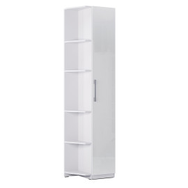 Шкаф угловое окончание Правое Фемели / Family Глянец Белый MiroMark FM-17-WB