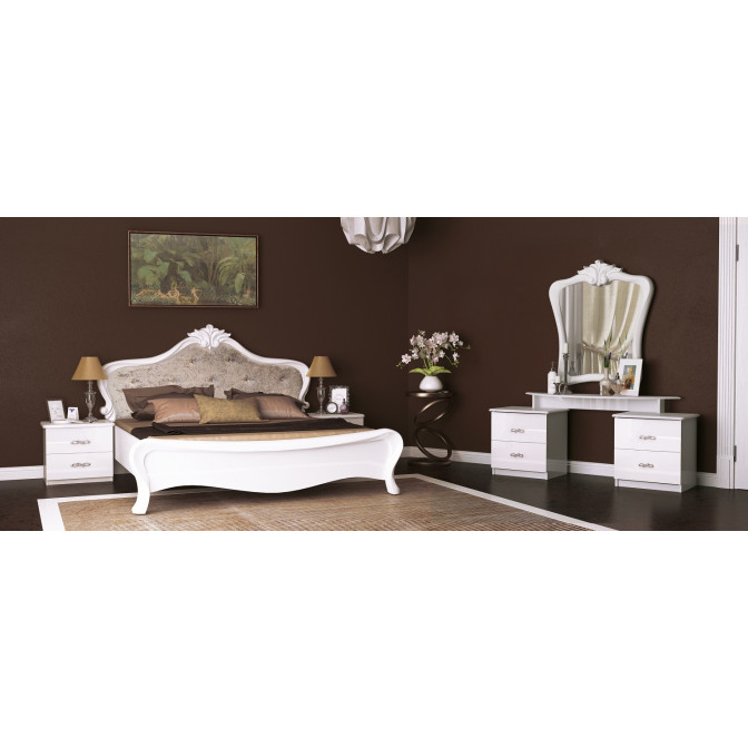 Модульная спальня Прованс / Provence Глянец Белый MiroMark