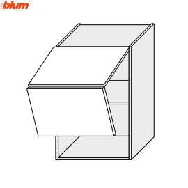 Кухонная секция Мери верхняя 60В/900 2дв Aventos Pro Blum MR-563W/9003gl MiroMark