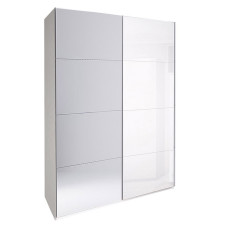 Шкаф-купе с зеркалом 2,0x2,4 Белла / Bella Глянец Белый MiroMark BL-86-WB