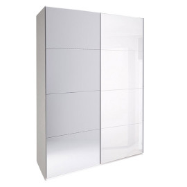 Шафа-купе з дзеркалом 2,0x2,4 Белла / Bella Глянець Білий MiroMark BL-86-WB