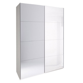 Шкаф-купе с зеркалом 2,0x2,4 Белла / Bella Глянец Белый MiroMark BL-86-WB