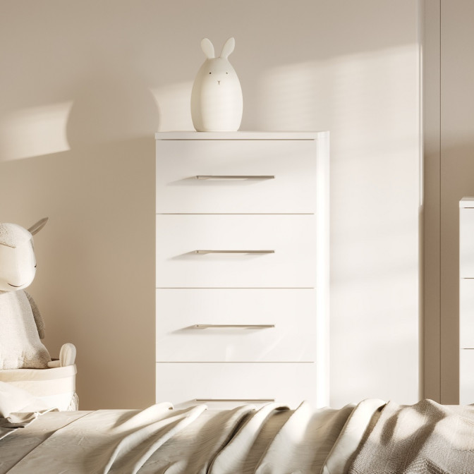 Комод 5Ящ Фемели Джуниор / Family Junior Глянец Белый MiroMark FM-175-WB