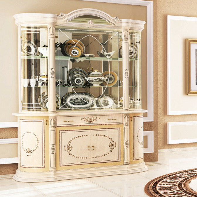 Сервант 4Дв Чикаго / Chicago Радика Беж MiroMark CH-14-RB/WB