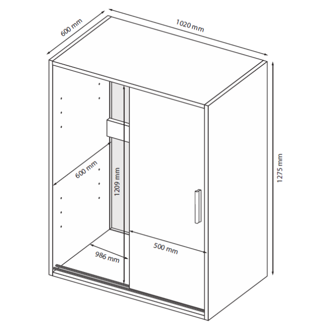 Комод 2Дв Кейс / Case Белый MiroMark 3831117M