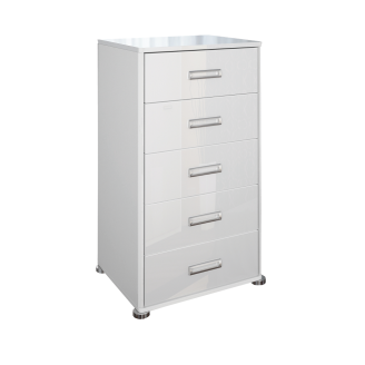 Комод 5Ящ Белла / Bella Глянец белый MiroMark BL-65-WB