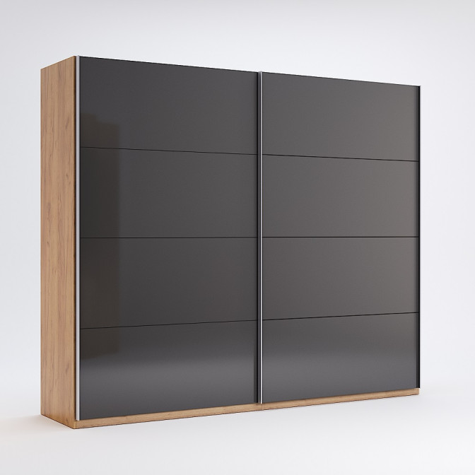 Шафа-купе 2500*2100 Місяць / Luna Дуб Крафт - Мат Лава MiroMark LN-25-LV