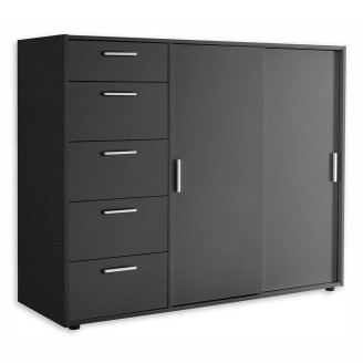 Комод 2Дв 5Ящ Кейс / Case Графит MiroMark 3831229M