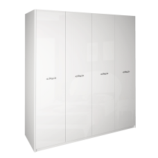 Шкаф 4Дв Империя / Imperia Глянец Белый MiroMark MP-24-WB 