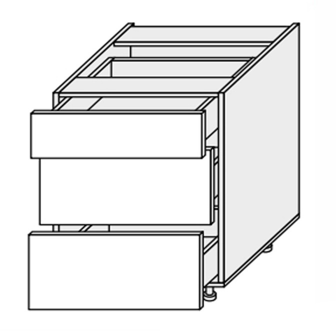 Кухонная секция Лео нижняя 80Н3ШХ/820 Телескоп LE-083W/06 MiroMark