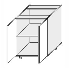 Кухонная секция Мери нижняя 80Н/820 2дв MR-080W/9003gl MiroMark