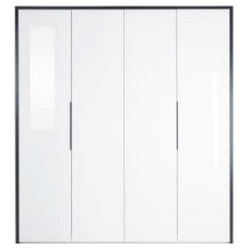 Шкаф 4Дв Лука / Lucca Глянец Белый - Мат Антрацит MiroMark LC-14-WB