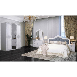 Модульная спальня Луиза / Luiza Глянец Белый MiroMark