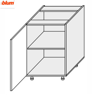 Кухонная секция Мери нижняя 60Н/820 1дв Pro Blum MR-070W/9003gl MiroMark Кухонная секция Мери нижняя 60Н/820 1дв Pro Blum MR-070W/9003gl MiroMark