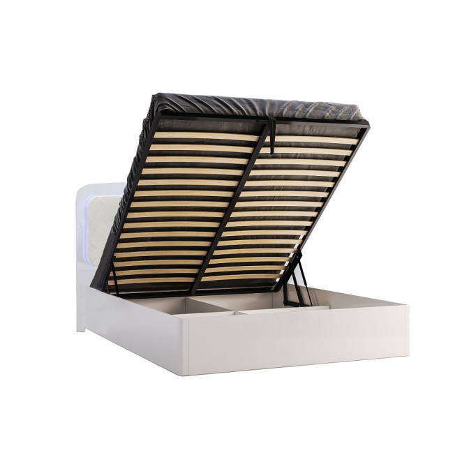 Кровать с подъёмным механизмом 1,8х2,0 Белладжио / Bellagio Глянец Белый MiroMark BD-48-WB