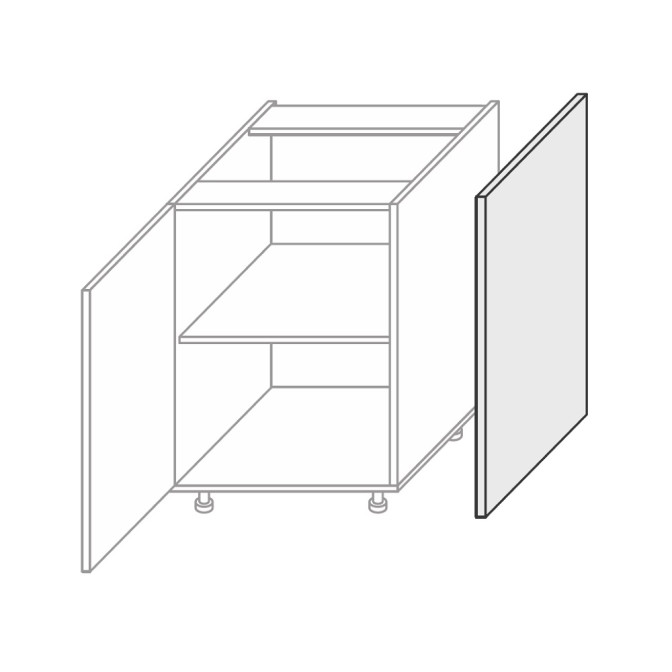 Бічна панель Міленіум Нижня 820мм OP-01/02-MG/MM MiroMark