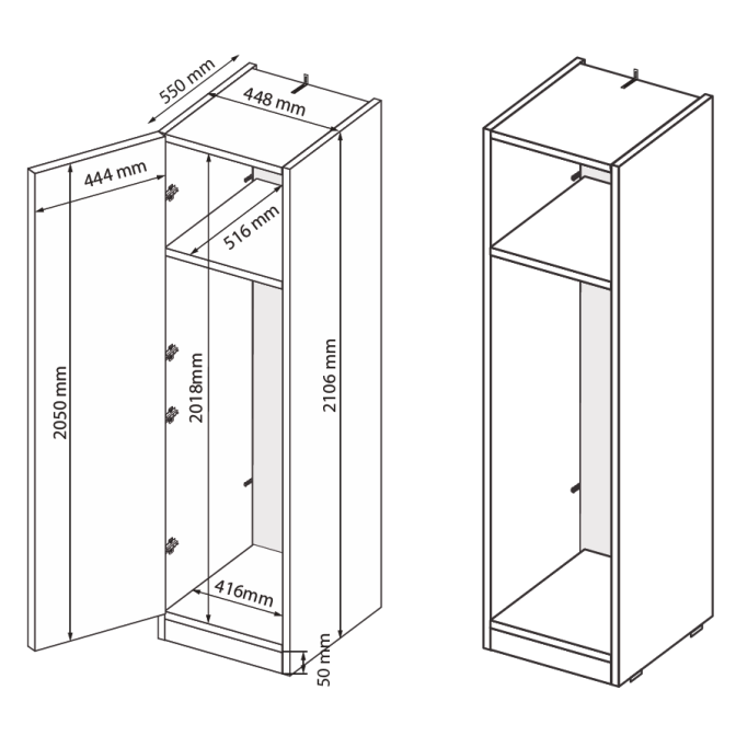 Шафа гардеробна Фемелі 1Д MiroMark купити
