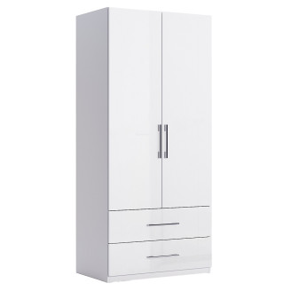 Шафа 2Дв 2Ящ без дзеркал Фемелі / Family Глянець Білий MiroMark FM-22-WB