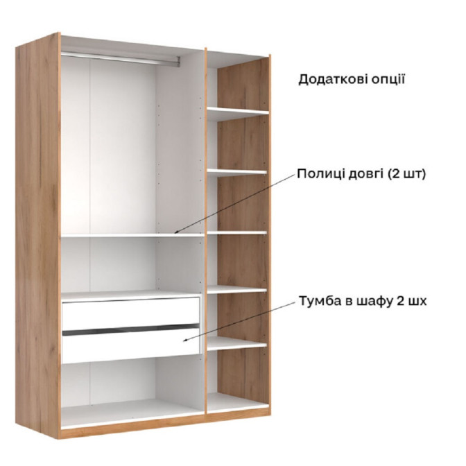 Шкаф Фемели 3Дв без зеркала MiroMark купить