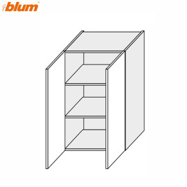 Кухонная секция Миллениум WG верхняя 60В/900 2дв Pro Blum ML-567W/01 MiroMark