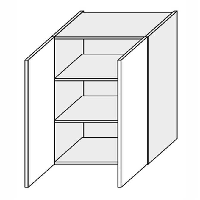 Кухонная секция Винтаж верхняя 80В/900 2дв VN-580W/9003 MiroMark