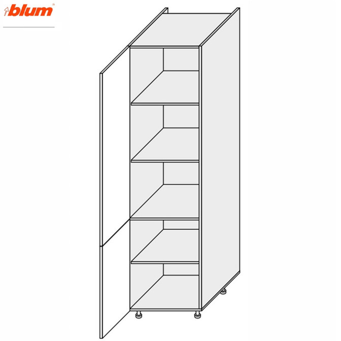 Кухонная секция Винтаж Пенал 60П/2140 Pro Blum VN-764W/9003 MiroMark