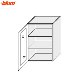 Кухонна секція Мері верхня 40В/900 1дв Вітрина Pro Blum MR-545W/9003gl MiroMark