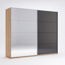 Шафа-купе 2500*2100 Місяць / Luna Дуб Крафт - Мат Лава MiroMark LN-18-LV