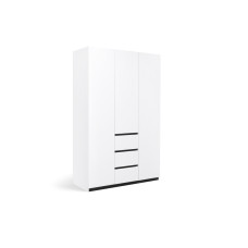 Шафа 3Дв 3Ящ Дуо / Duo Супермат Білий - Глянець Антрацит MiroMark DU-13-WM
