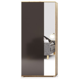 Шафа 2Дв із дзеркалом Місяць / Luna Мат Лава - Дуб Крафт MiroMark LN-112-LV