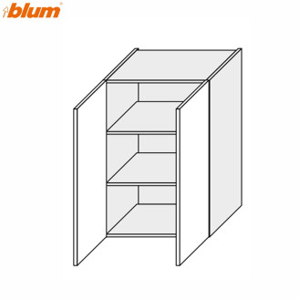 Кухонна секція Міленіум верхня 80В/900 2дв Pro Blum ML-585W/9003 MiroMark