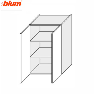 Кухонна секція Мері верхня 60В/900 2дв Pro Blum MR-567W/9003gl MiroMark