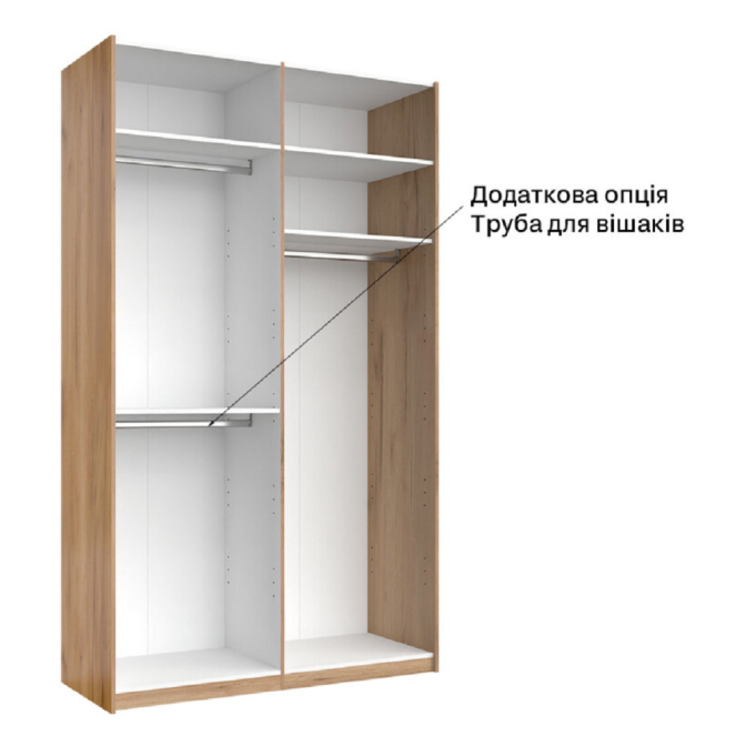 Шкаф-купе 1,5х2,4 Лилу / Lily Глянец Кашемир MiroMark LY-83-GC 